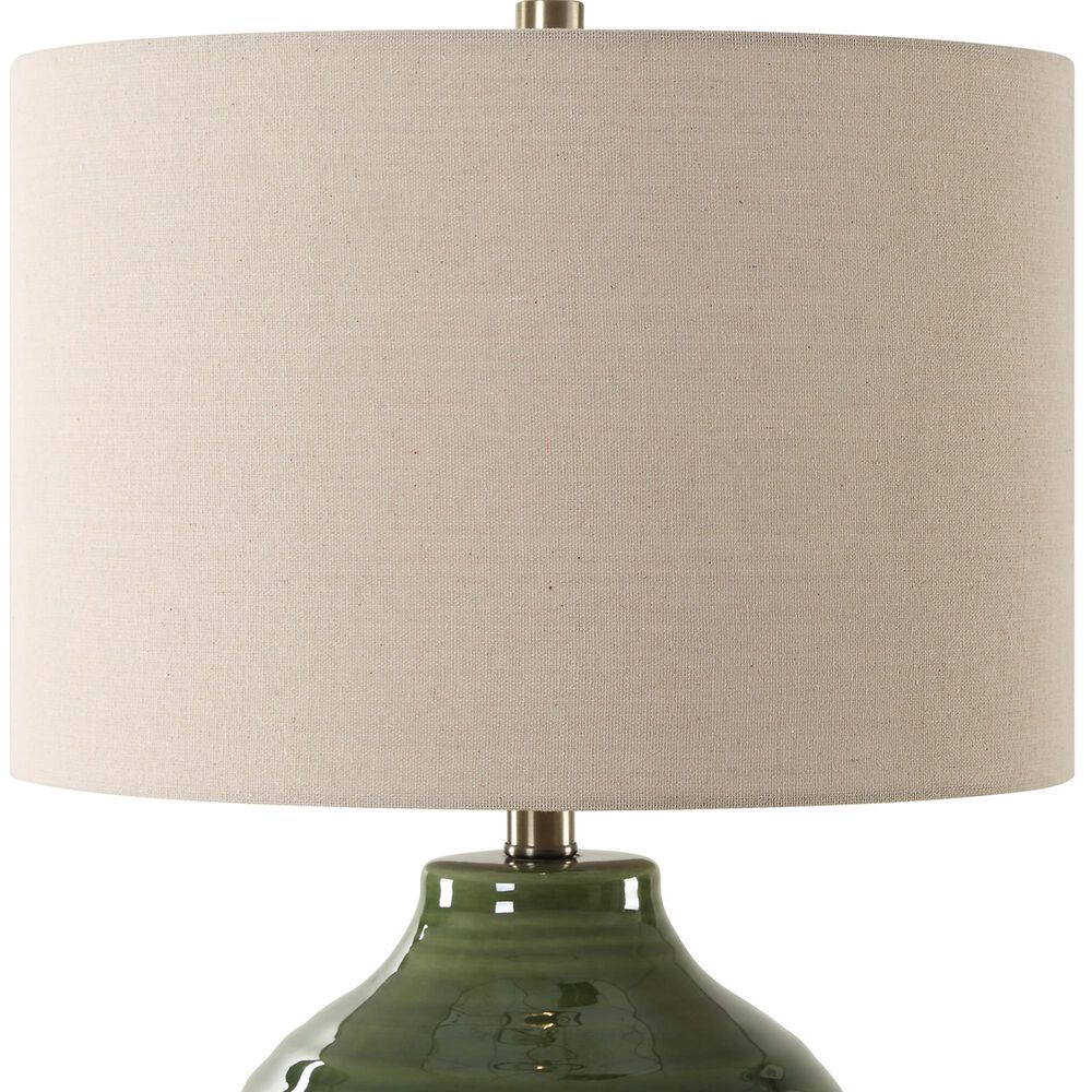 Uttermost Table Lamp in Rich Moss Green, , large