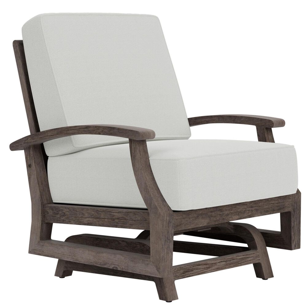 Lloyd Flanders Frontier Outdoor Spring Rocker Lounge Chair in Bright Side Fog, , large