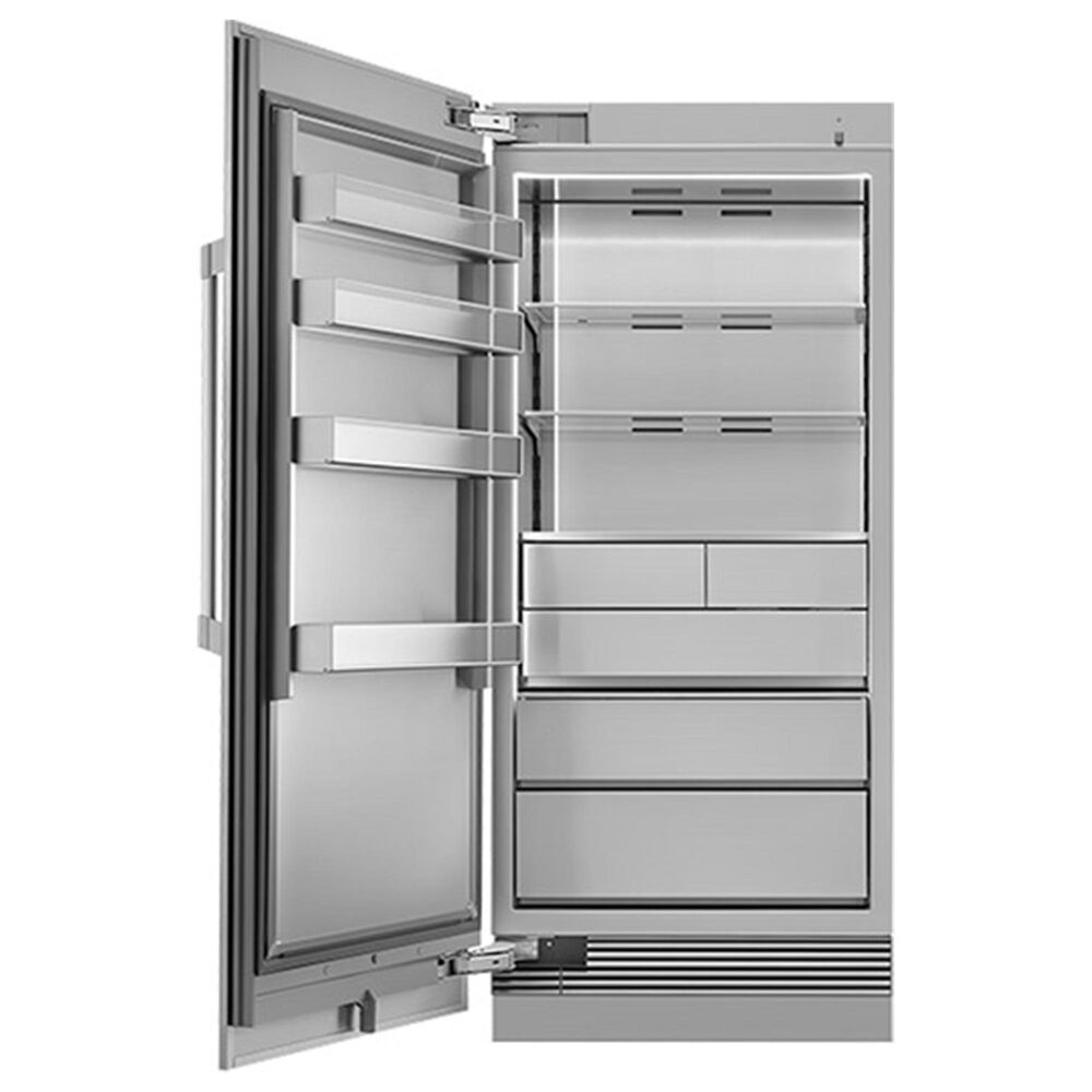 Dacor Heritage 36" Column Freezer Left Door Panel in Silver Stainless Steel, , large