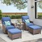 Sunwell Garden 5-Piece Chat Set in Navy, , large