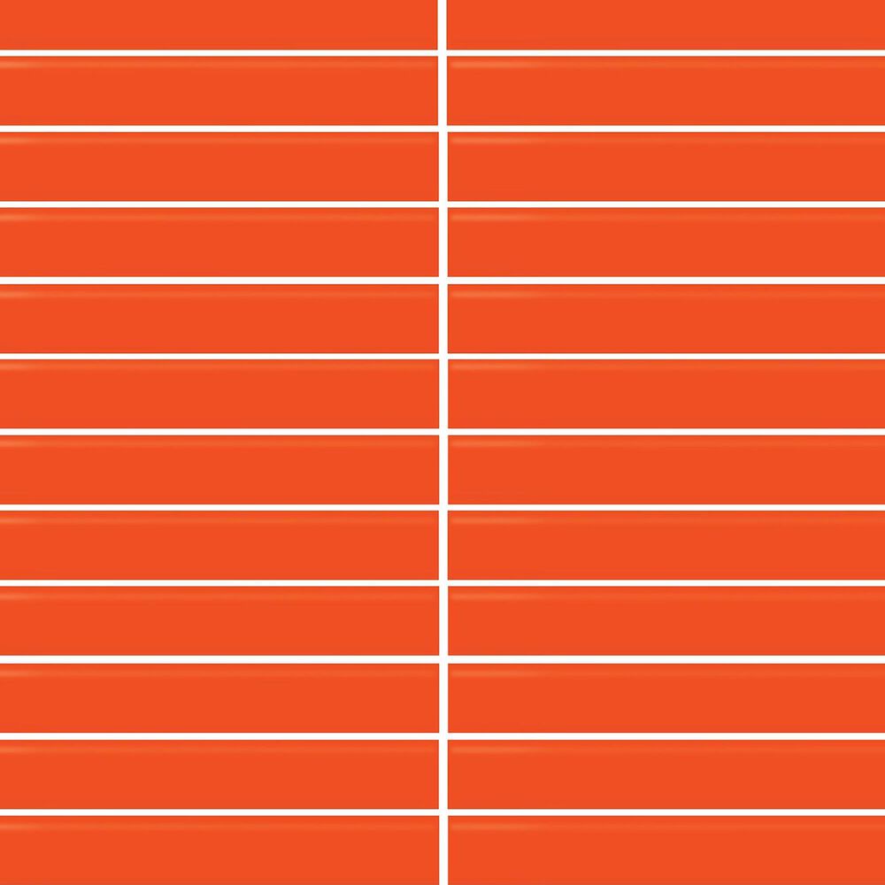 Dal-Tile Color Wheel Orange Burst 12&#39;&#39; X 10&#39;&#39; Ceramic Mosaic Sheet, , large