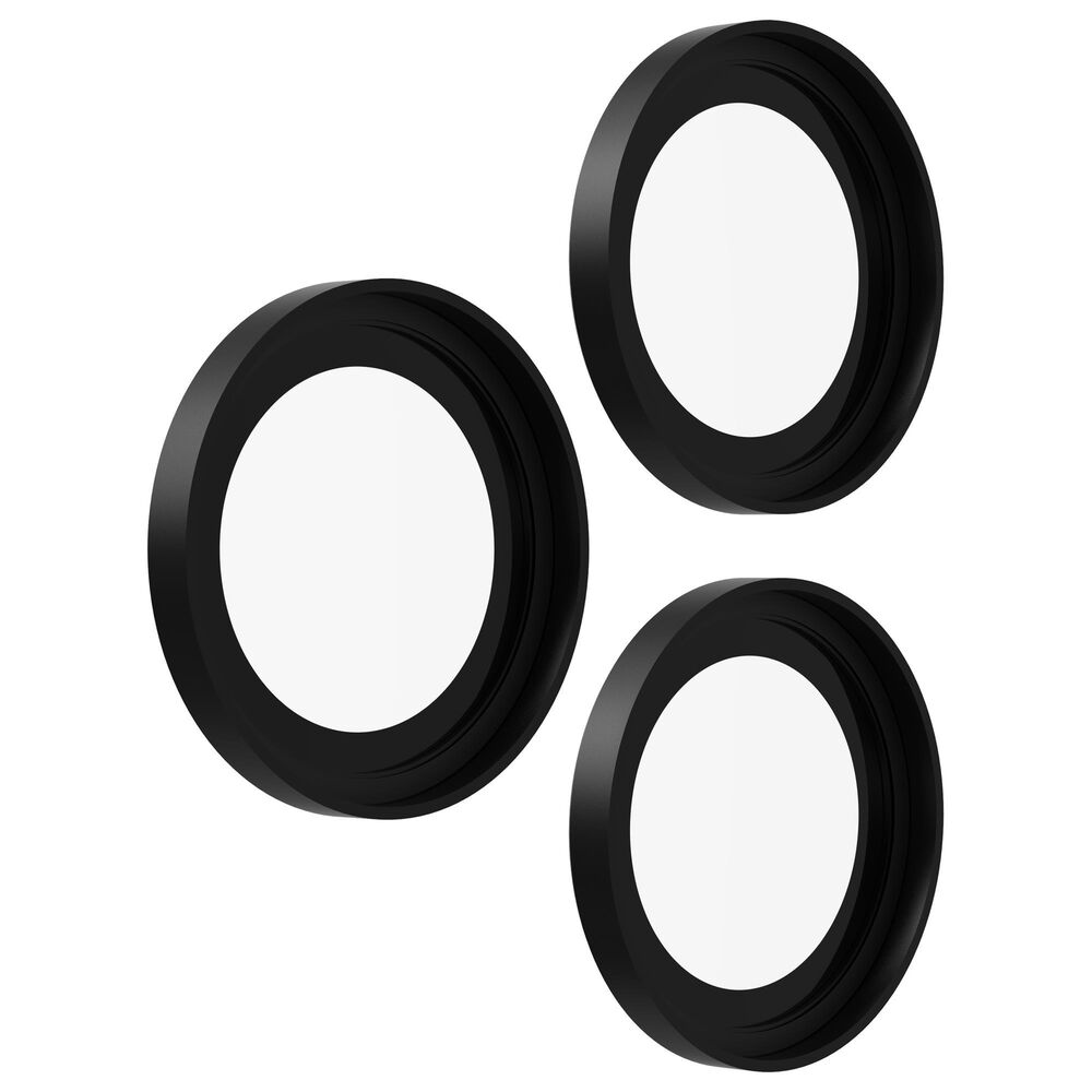 Zagg InvisibleShield Glass Elite Camera Lens Protector for Apple iPhone 15 Pro/16 Pro Max/16 Pro/17 Pro/17 Pro Max in Black, , large