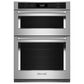 KitchenAid 27" Electric Microwave Wall Oven Combo with Air Fry Mode in Stainless Steel, , large