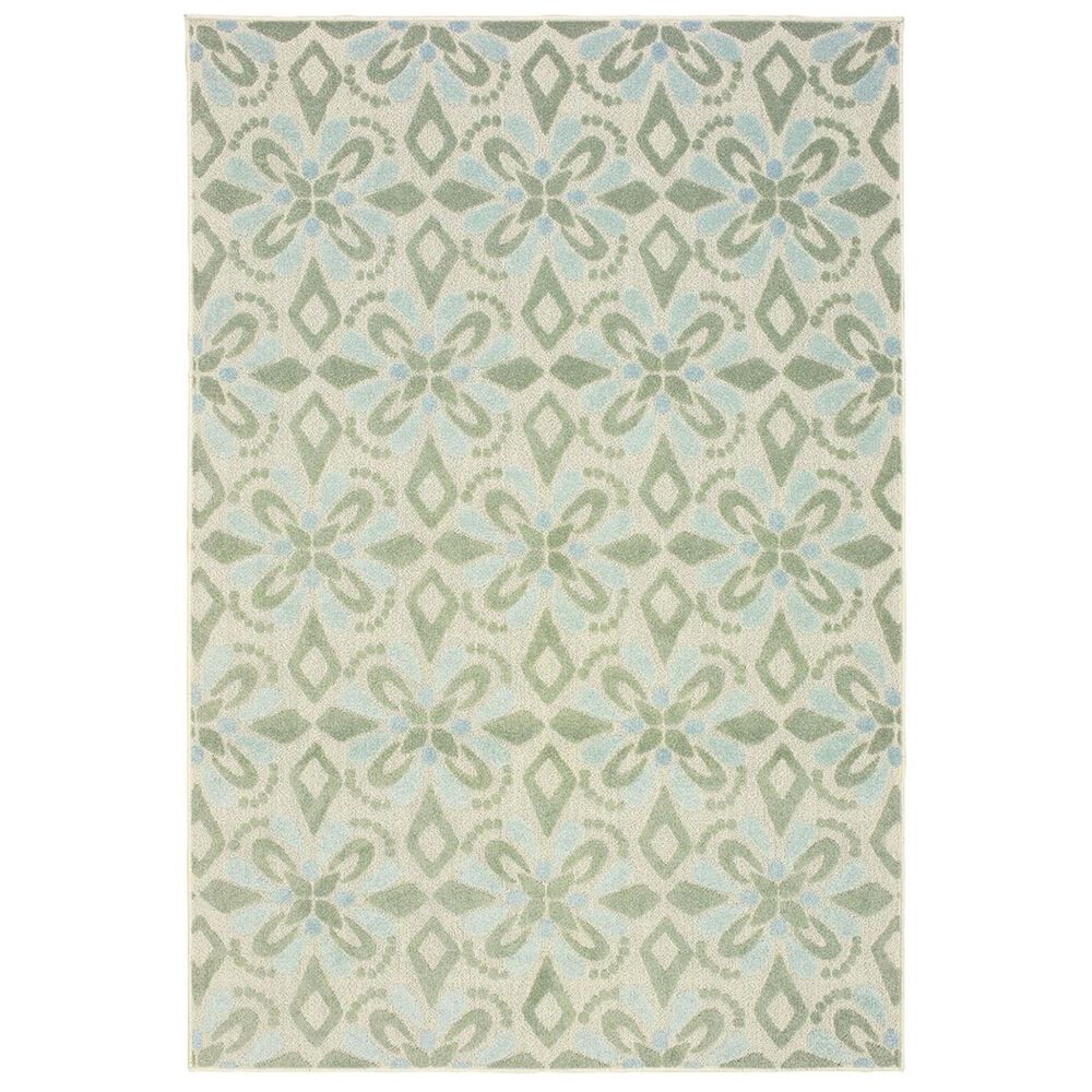Oriental Weavers Barbados 5994J 6"7" x 9"6" Ivory and Green Area Rug, , large
