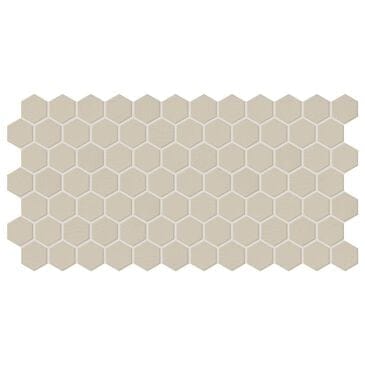 Dal-Tile Keystone Urban Putty 2" x 2" Hexagon on 12" x 24" Ceramic Mosaic Sheet, , large