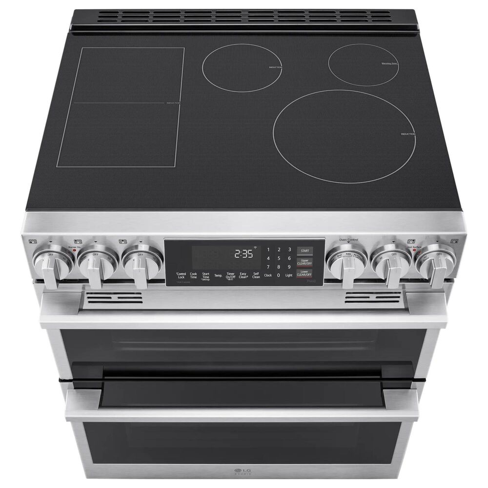 LG Studio 7.3 Cu. Ft. Double Oven Induction Slide-in Range in PrintProof Stainless Steel, , large