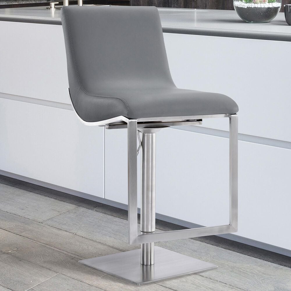Blue River Victory Swivel Barstool in Grey, , large