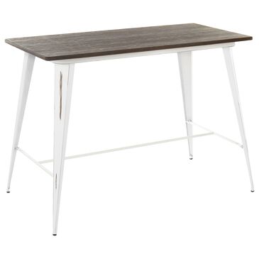 Lumisource Oregon Counter Table in Espresso/White, , large