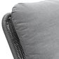 Hearth and Haven Minimalist Patio Rocking Chair with Cushions and Wood Frame in Gray, , large