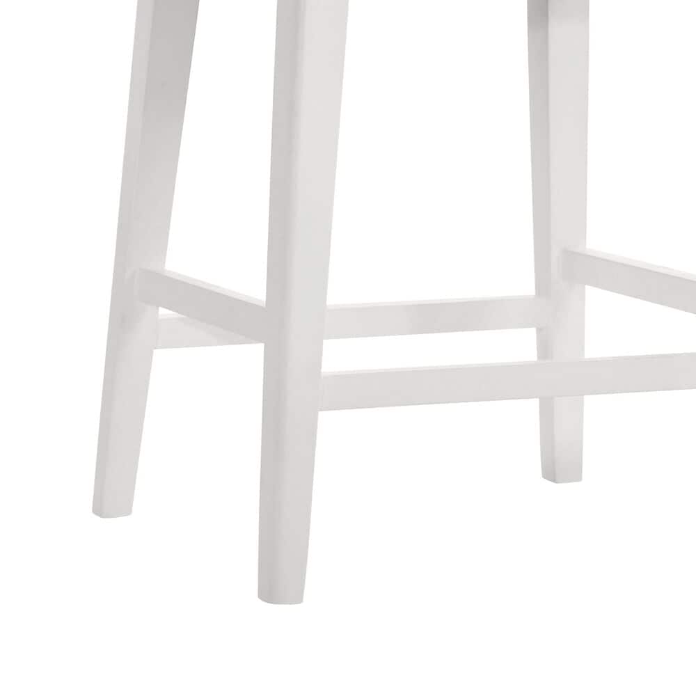 Armen Living Jane Counter Height Stool in White, , large