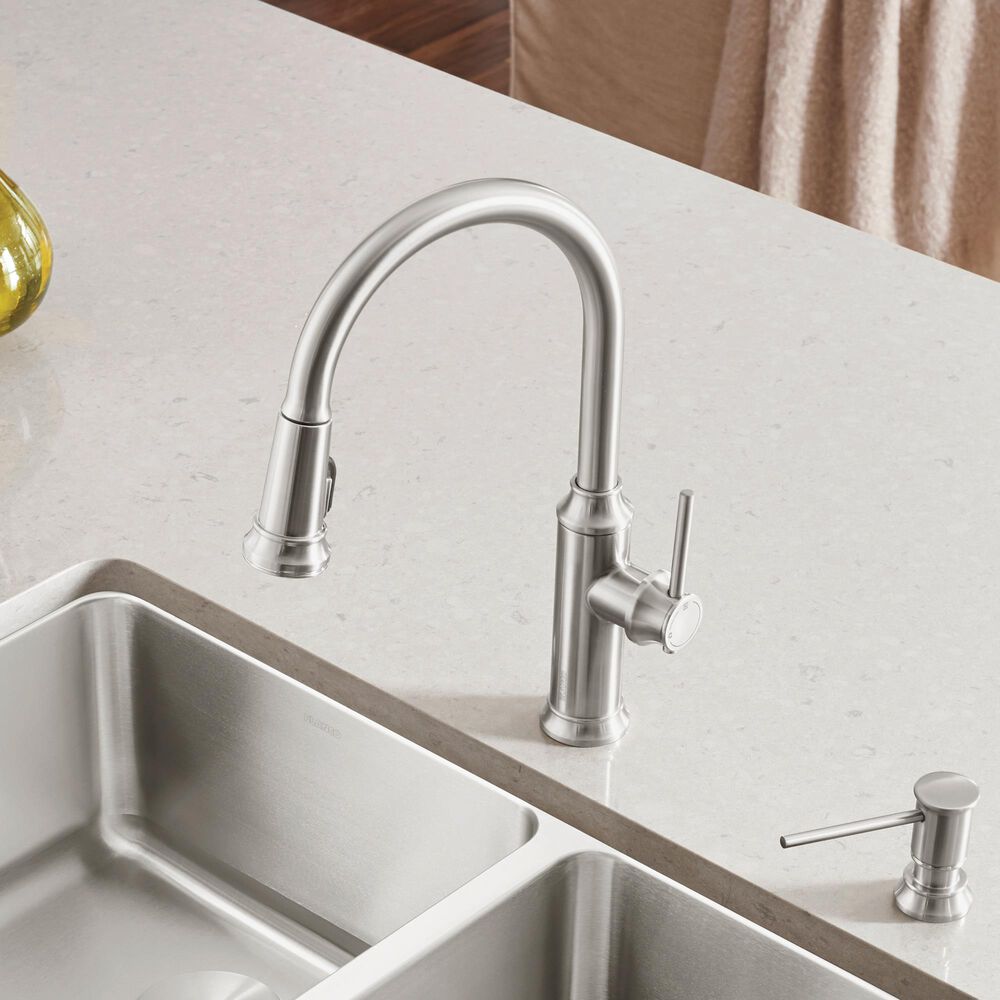 Blanco Empressa Pull-Down Kitchen Faucet 1.5 GPM in PVD Steel, , large