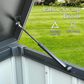 HOMLUX 150-Gallon Outdoor Waterproof Storage Deck Box in Dark Gray, , large