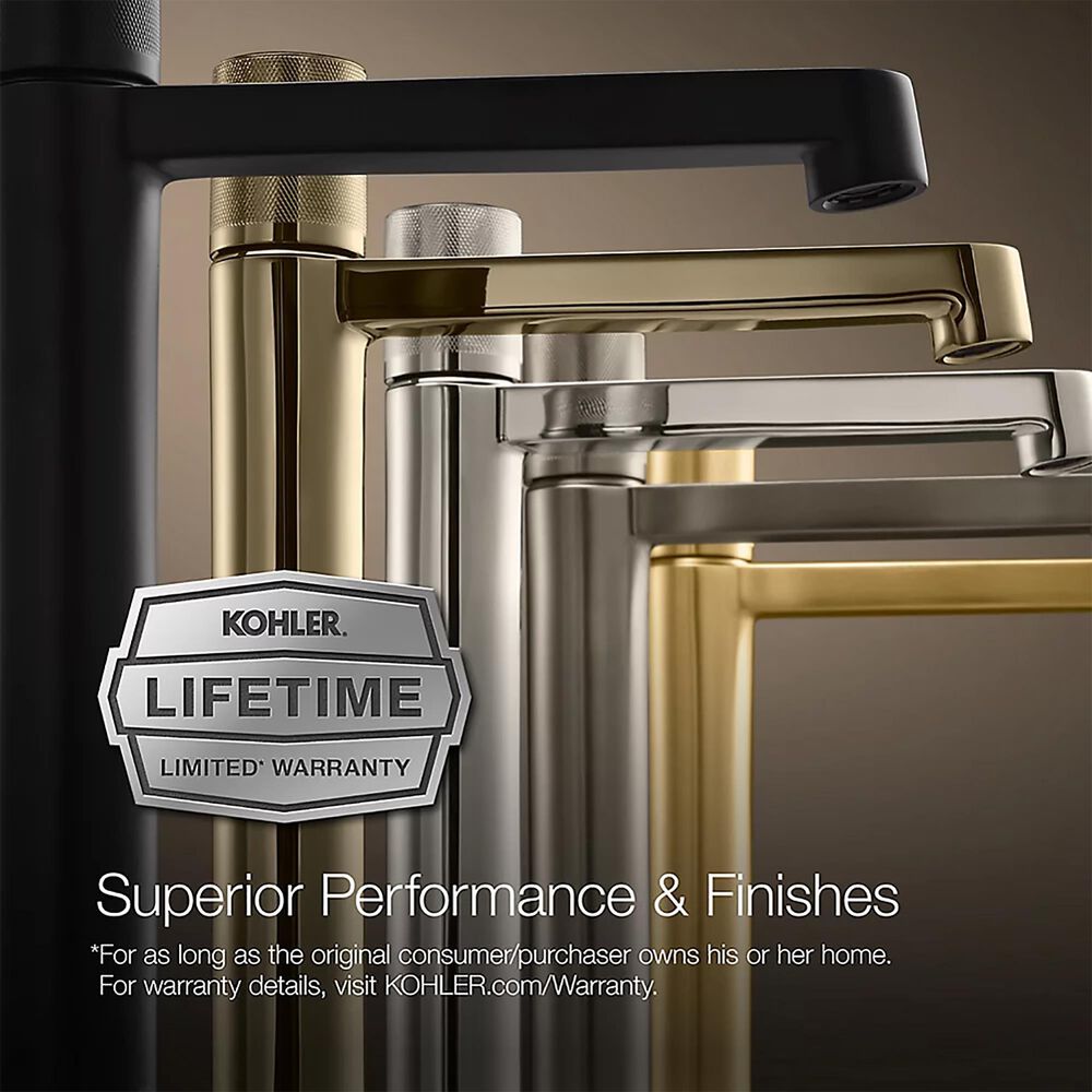 Kohler Purist Widespread Bathroom Sink Faucet in Vibrant Brushed Graphite, , large