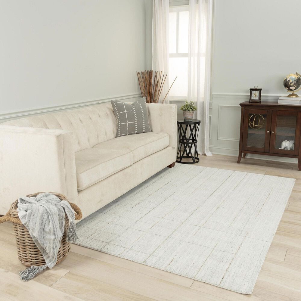 RIZZY Kiki Ivory, Beige and Charcoal 4' x 6' Area Rug, , large