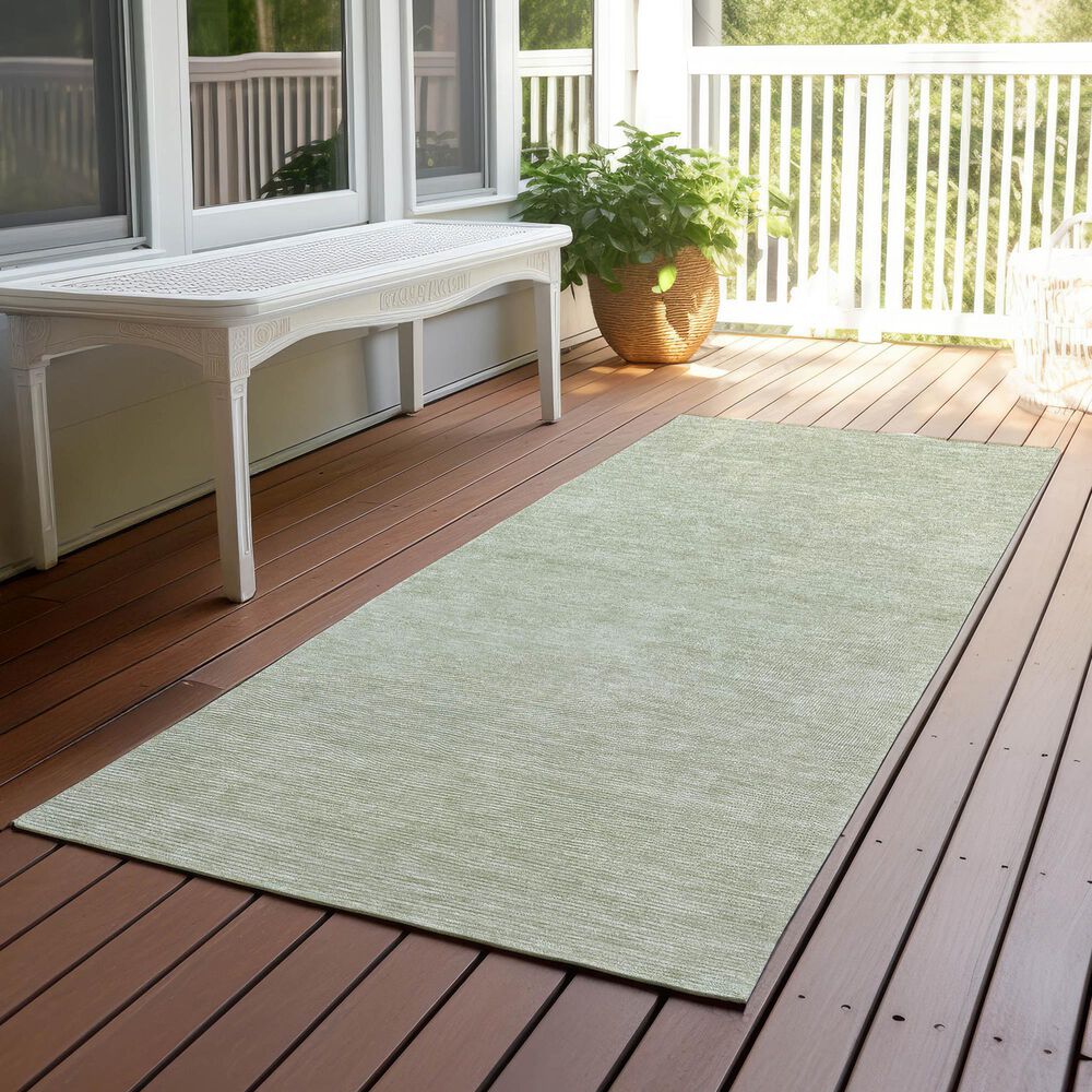 Dalyn Rug Company Soft Essentials Solid Celery 2'3" x 7'6" Runner, , large