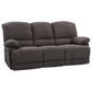 CorLiving Lea Power Reclining Console Sofa with Cupholders & USB Port in Grey, , large