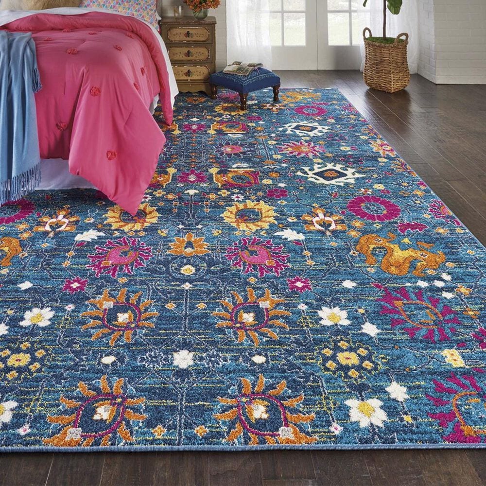 Nourison Passion PSN01 3&#39;9&quot; x 5&#39;9&quot; Denim Area Rug, , large