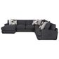 Moore Furniture Collins 4-Piece Left Facing Sectional with Chaise in Mandy Slate, , large