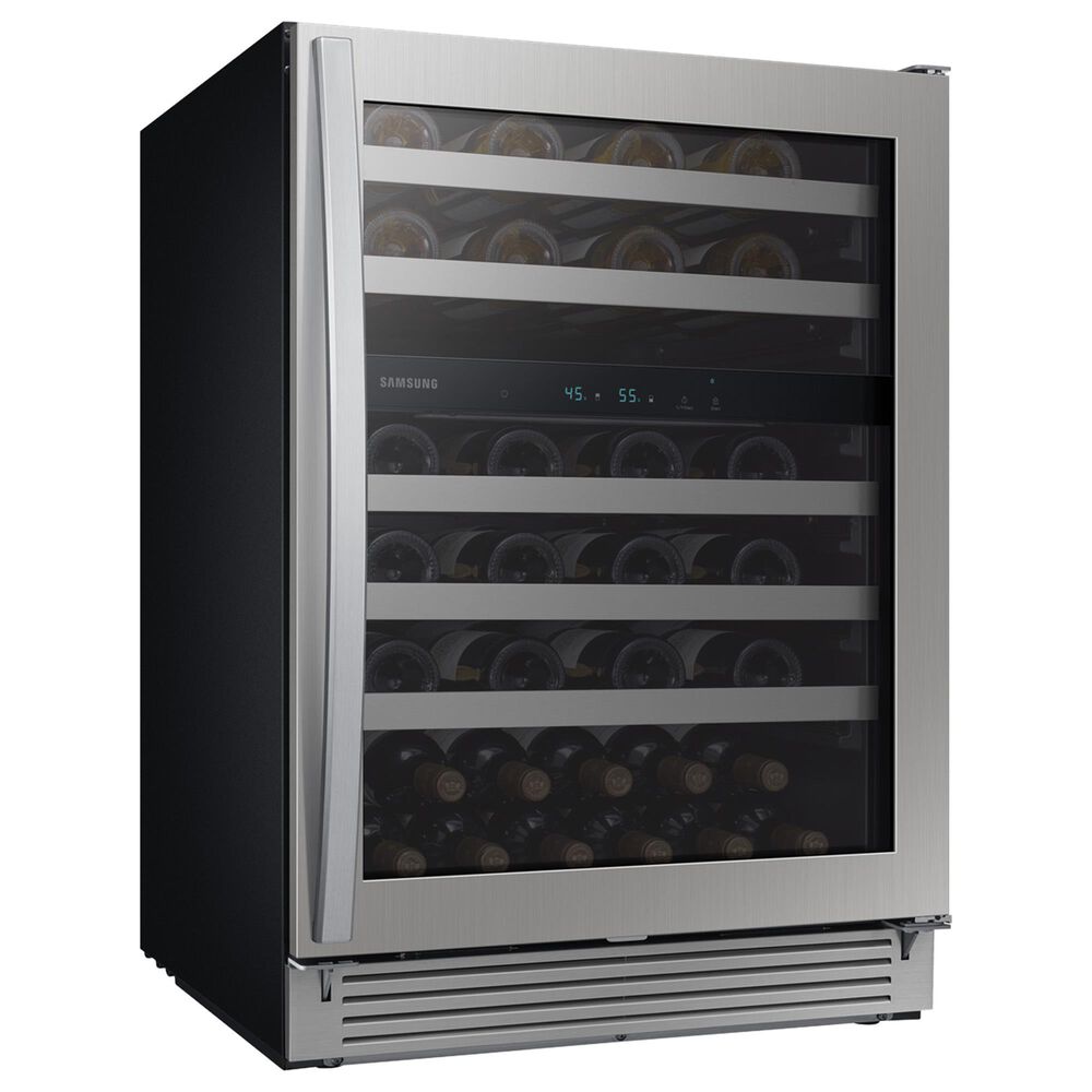 51 bottle capacity wine cooler in stainless steel