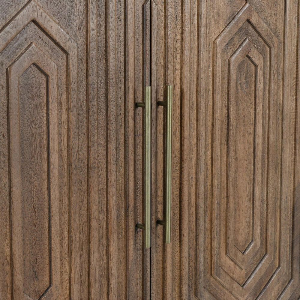 Classic Home Holmes Bar Cabinet in Artisan Brown, , large