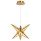 Golden Lighting Spectrum 18" 1-Light LED Chandelier in Rose Gold, , large