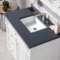 James Martin Vanities Bristol 36" Single Bathroom Vanity in Bright White with 3 cm Charcoal Soapstone Quartz Top and Rectangular Sink, , large