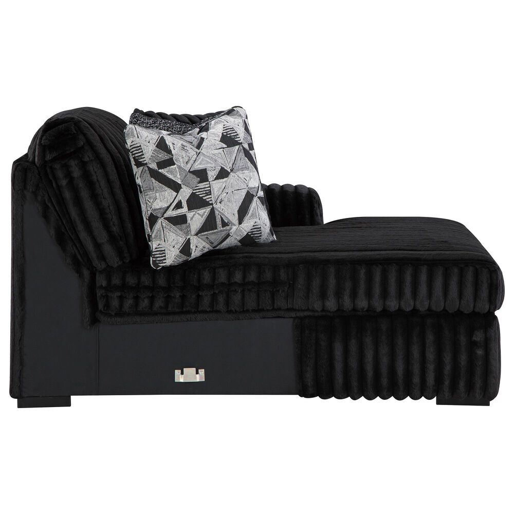 Ashley Midnight-Madness 4-Piece Sectional with Right-Facing Chaise in Onyx, , large