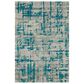 Dalyn Rug Company Brisbane Abstract 8" x 10" Teal Area Rug, , large