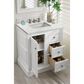 James Martin Vanities De Soto 30" Single Bathroom Vanity in Bright White with 3 cm Eternal Jasmine Pearl Quartz Top and Rectangular Sink, , large