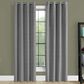 Monarch Specialties 84" x 52" Blackout Curtain Panel in Grey (Set of 2), , large