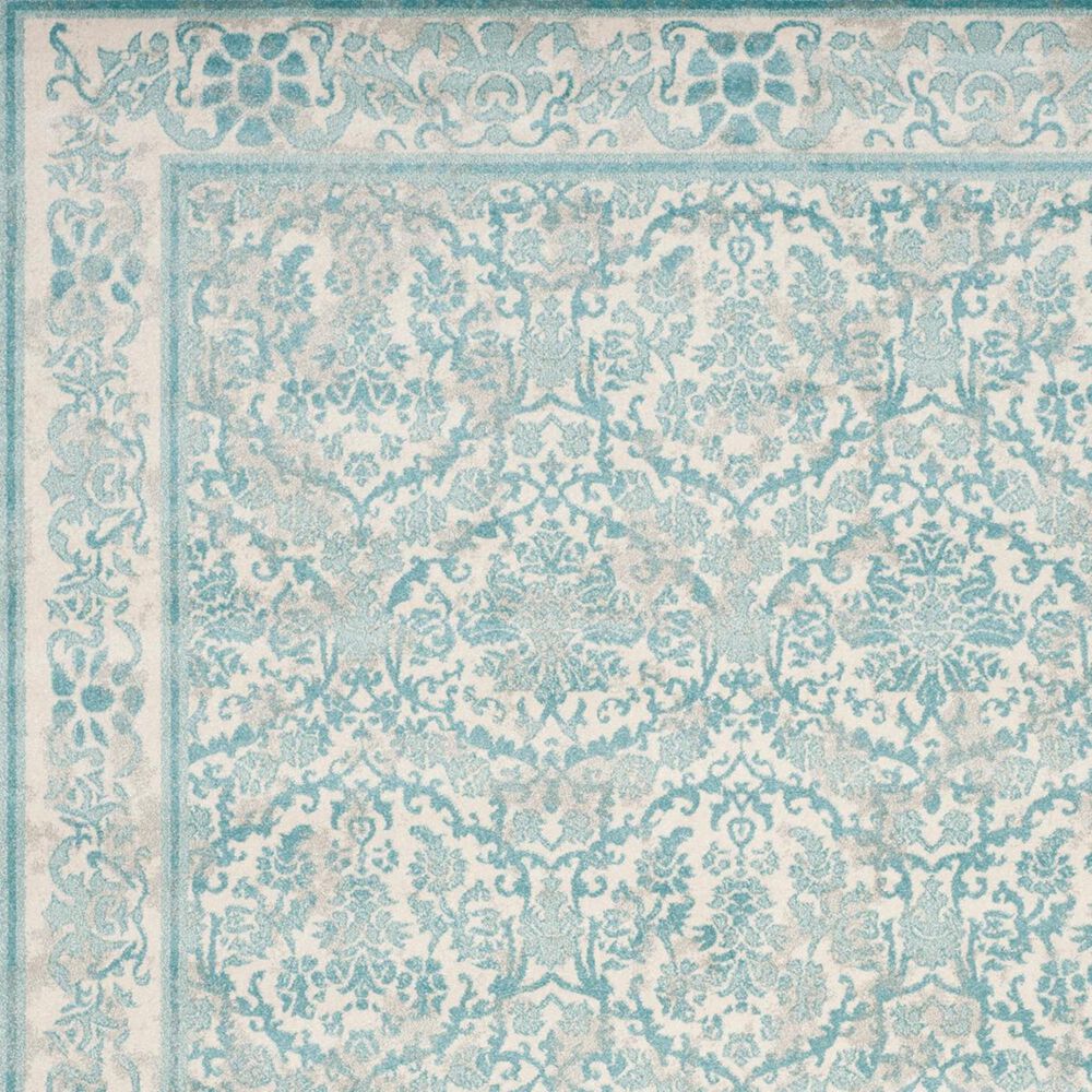 Safavieh Evoke EVK242C 2&#39;2&quot; x 13&#39; Ivory and Light Blue Runner, , large