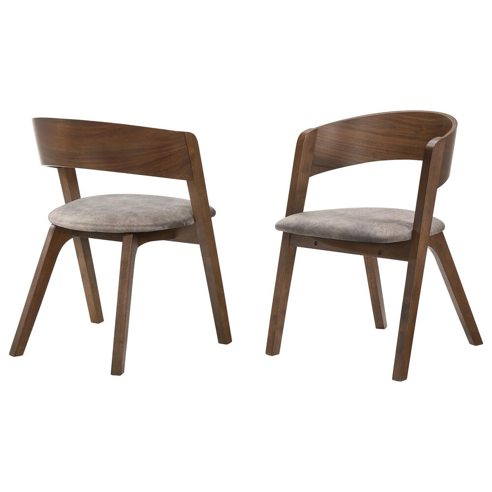 Blue River Jackie Dining Chair in Walnut &#40;Set of 2&#41;, , large