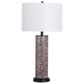Classy Art Wholesalers Serpent Elegance Table Lamp in Flesh Tone Snake Skin and Matte Black, , large
