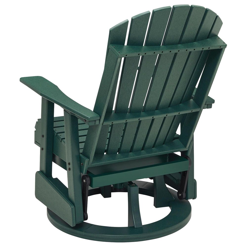 Ashley Shell Beach Patio Swivel Glider Chair in Green, , large