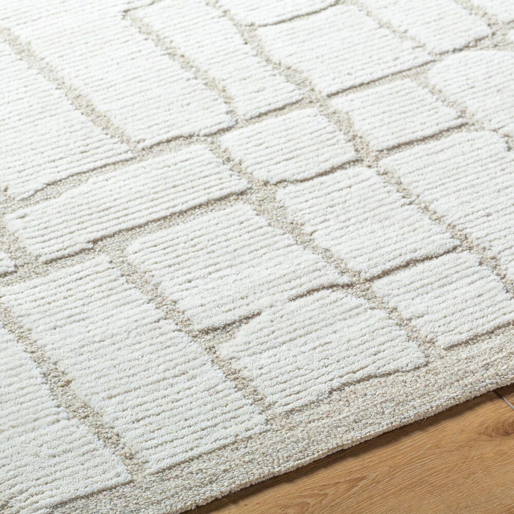 Surya Bianca Light Silver and Ash 2&#39; x 3&#39; Area Rug, , large