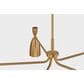 Troy Lighting Spade 5-Light Chandelier in Patina Brass, , large