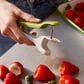 Joseph Joseph Tweezy 2-in-1 Pitter and Huller Tool in White and Green, , large