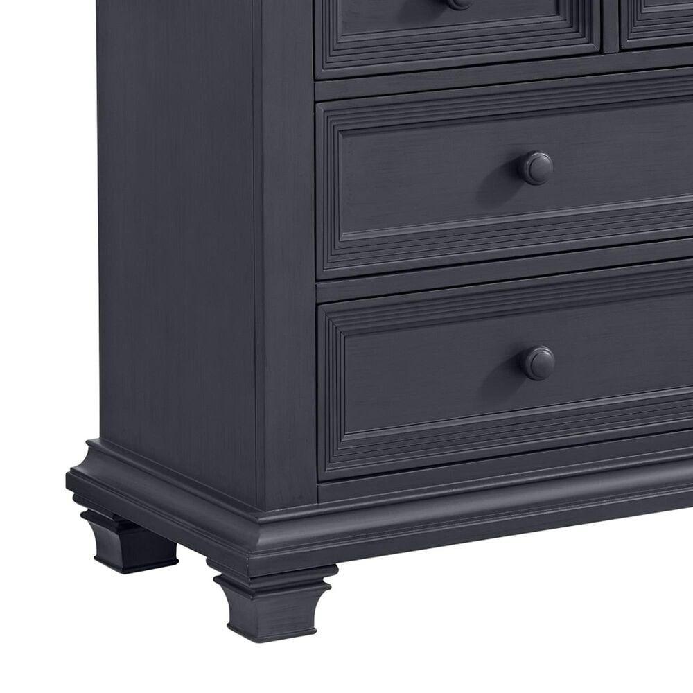 Oxford Baby Weston 7 Drawer Dresser and Changer Top in Midnight Slate, , large
