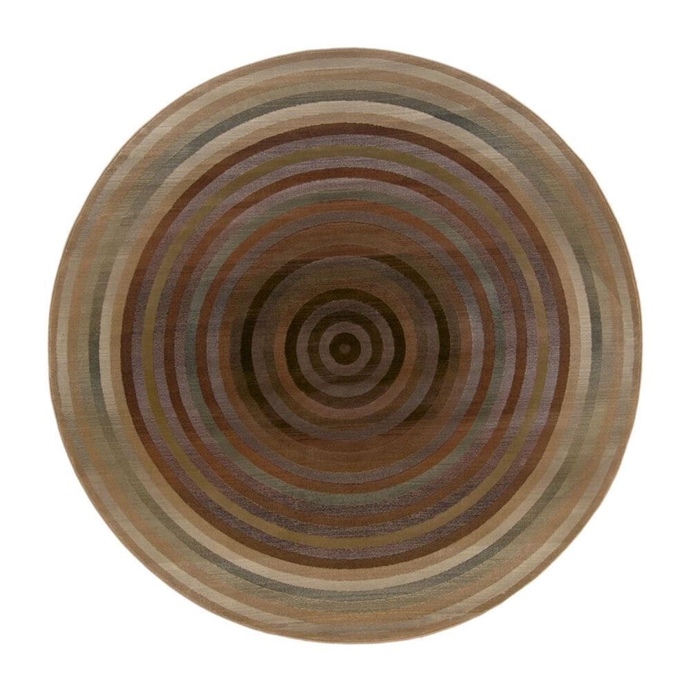 Oriental Weavers Generations 281J2 8" Round Beige Area Rug, , large