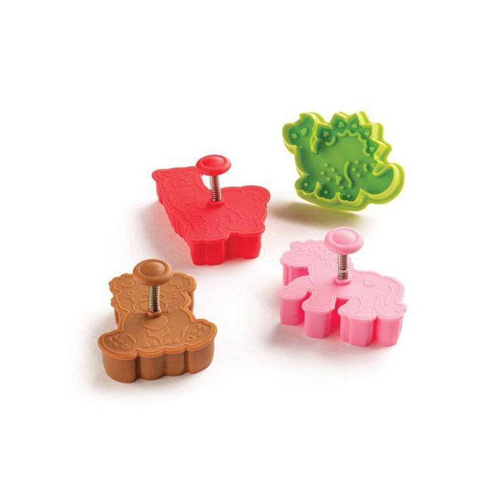 Mrs. Anderson"s Baking Animal Cookie Cutter in Brown, Red, Pink and Green (Set of 4), , large