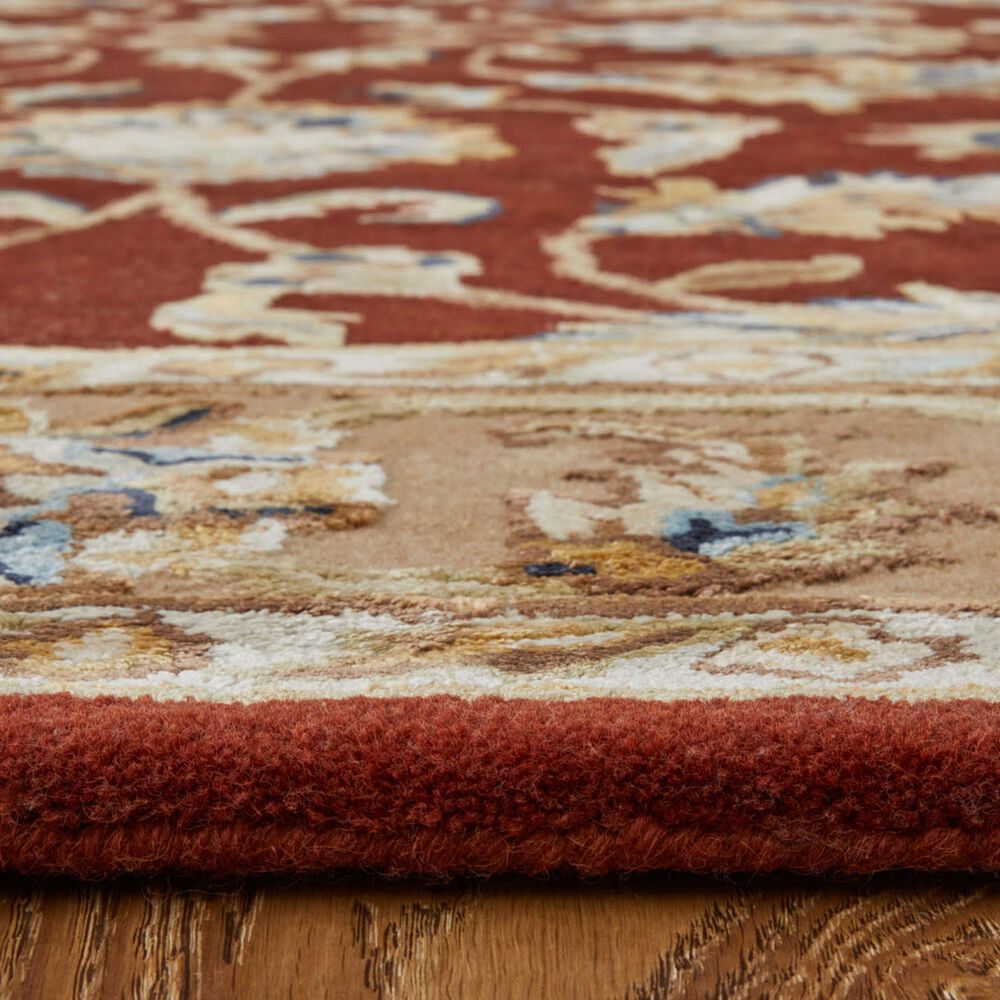 Feizy Prescott 5&#39; x 8&#39; Rust and Beige Area Rug, , large