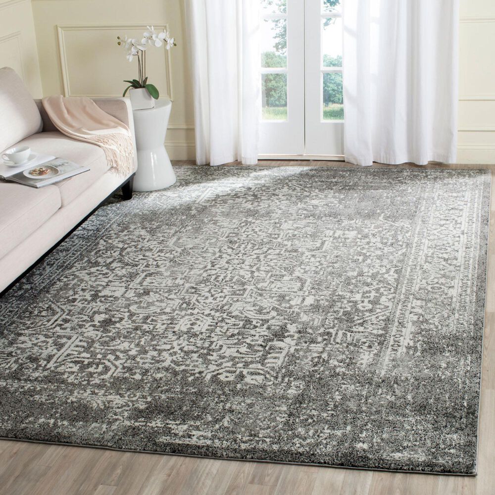 Safavieh Evoke EVK256D 10&#39; x 14&#39; Grey and Ivory Area Rug, , large