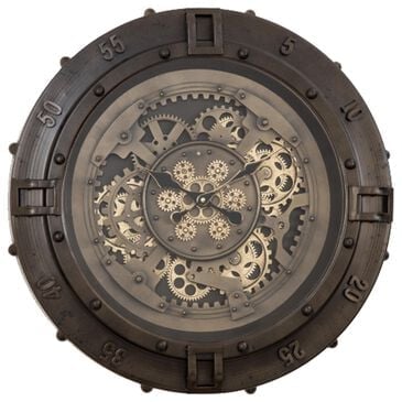 Yosemite Home Decor Clockwork Urban Loft Gears Wall Clock in Aged Copper, , large