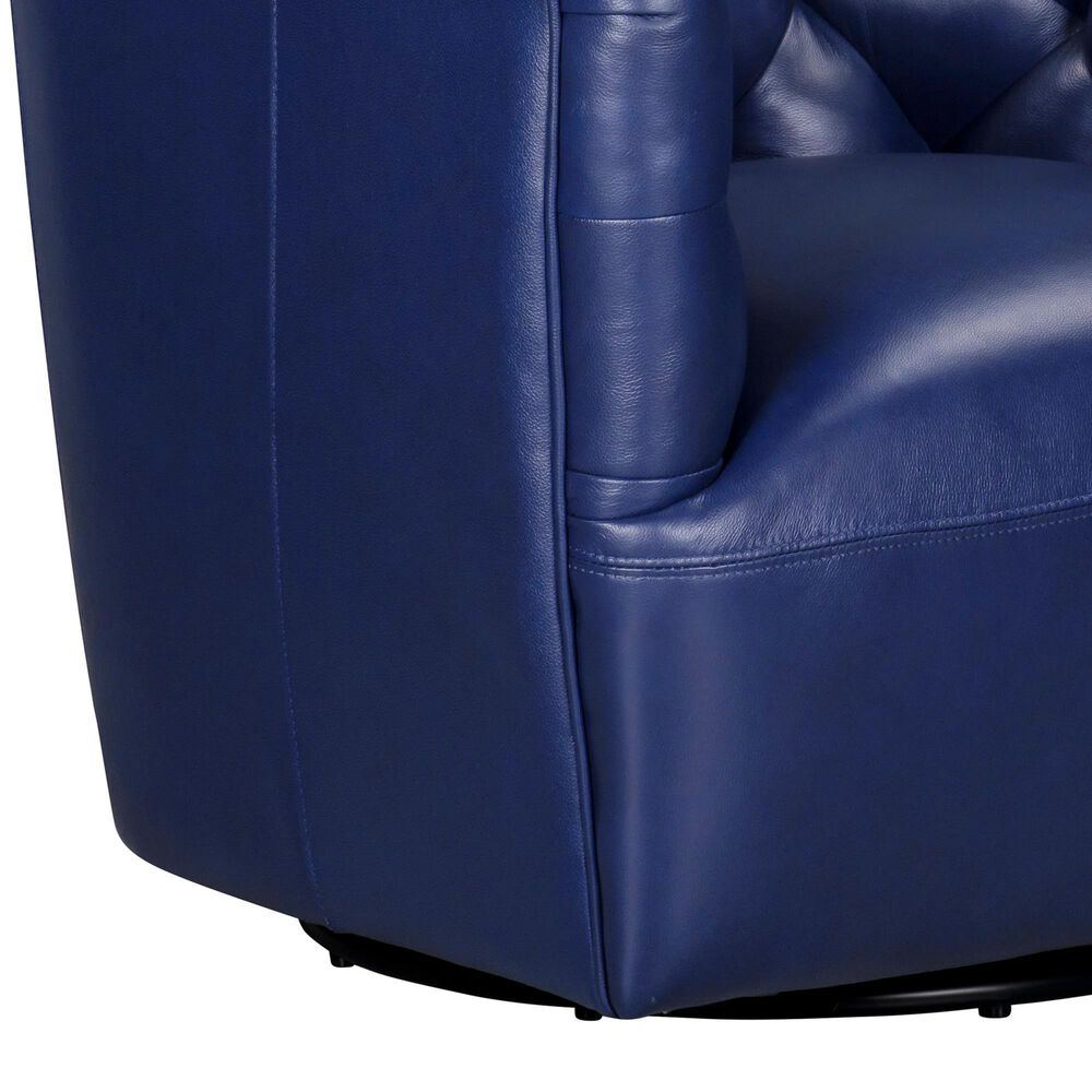 Italiano Furniture Cambria Mira Swivel Chair in Blue (Set of 2), , large
