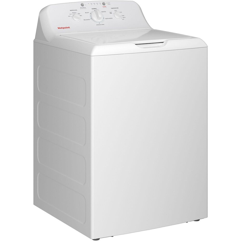 Hotpoint 4.0 Cu. Ft. Capacity Washer with Stainless Steel Basket in White, , large