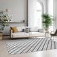 Dalyn Rug Company York 9" x 12" Gray Indoor/Outdoor Area Rug, , large