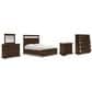 Ashley Taffenbrook 5-Piece California King Storage Bedroom Set in Medium Brown and Black, , large
