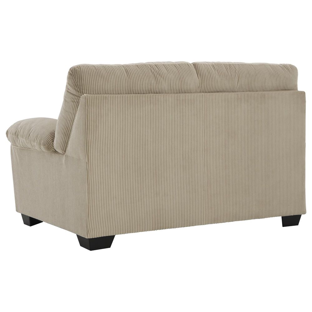 Ashley SimpleJoy Stationary Sofa and Loveseat Set in Sand, , large
