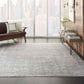 Nourison Starry Nights STN03 10" x 13" Silver and Cream Area Rug, , large
