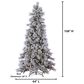 The Gerson Company 9" Pre-Lit Lightly Snowbell Pine Christmas Tree in Green, , large